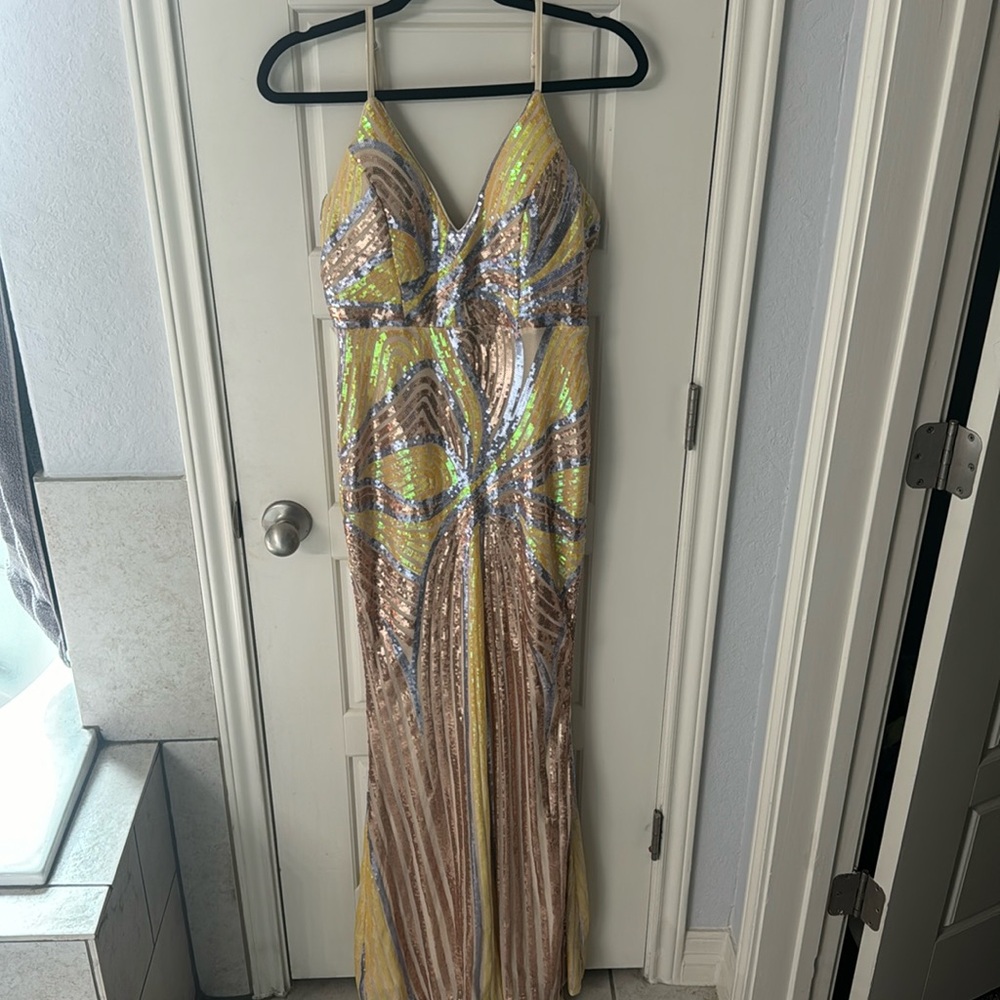 Long Sequin Gown